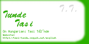 tunde tasi business card